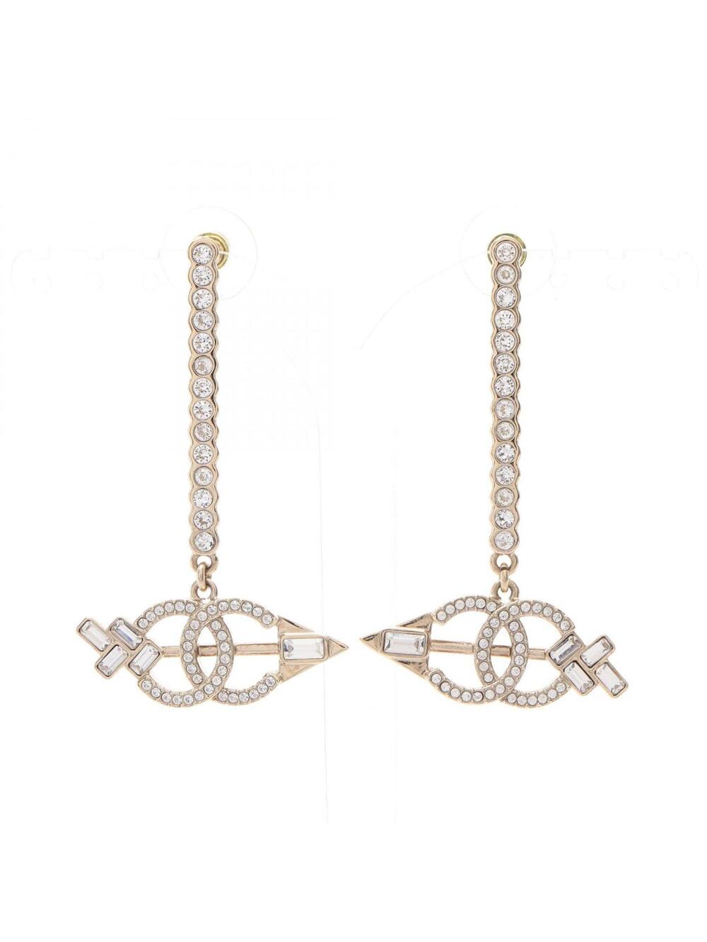 Chanel Cc Logo Earrings Metal #357811C12B